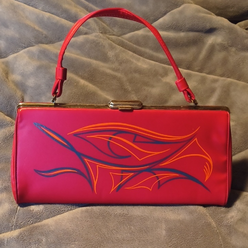 Vintage 60's Pinstripe Handbag